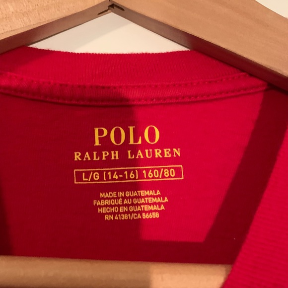 Red Polo t-shirt - Picture 2 of 2